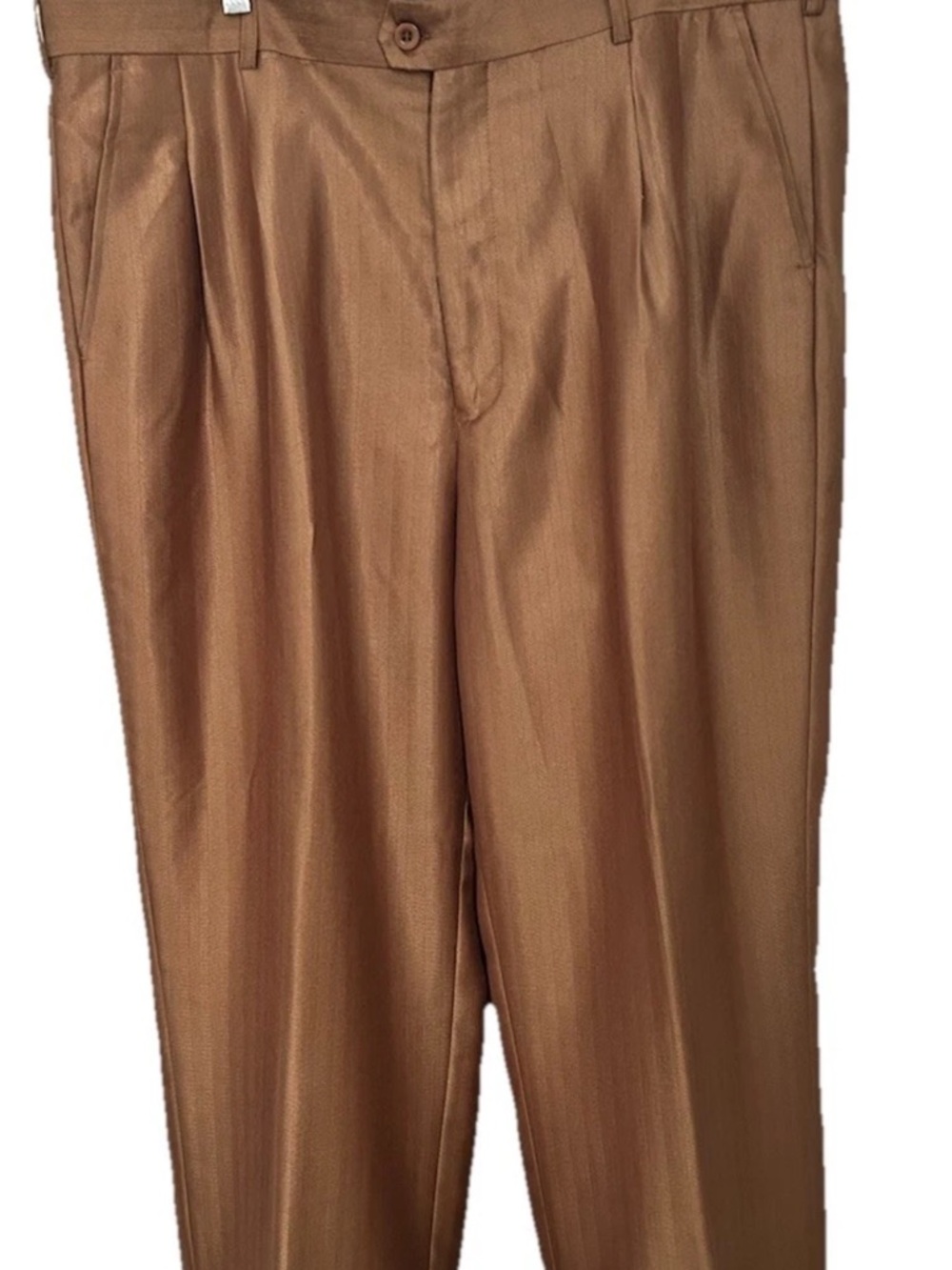 Milano Men's Dress Pants in Bronze Brown
